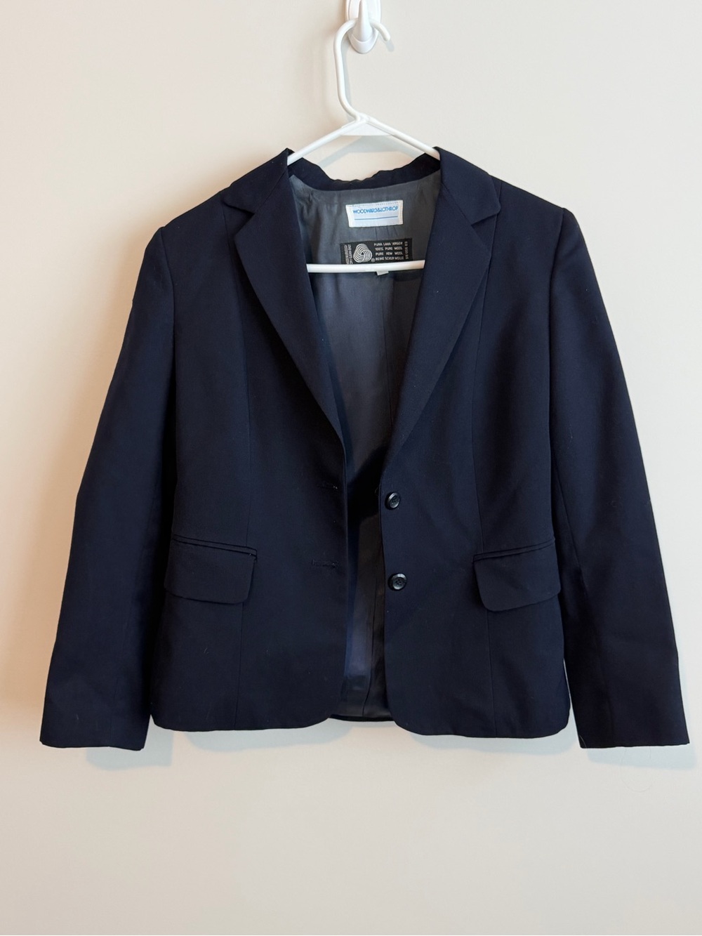 Vintage Woodward & Lothrop 100% Wool Blazer Women’s Size 8 Classic Jacket